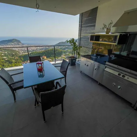 Villa 5 Star Alanya Mansion With Majestic Sea And Castle Views, White Wings Mansion 1001 Alanya