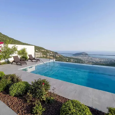 Villa 5 Star Alanya Mansion With Majestic Sea And Castle Views, White Wings Mansion 1001 Alanya